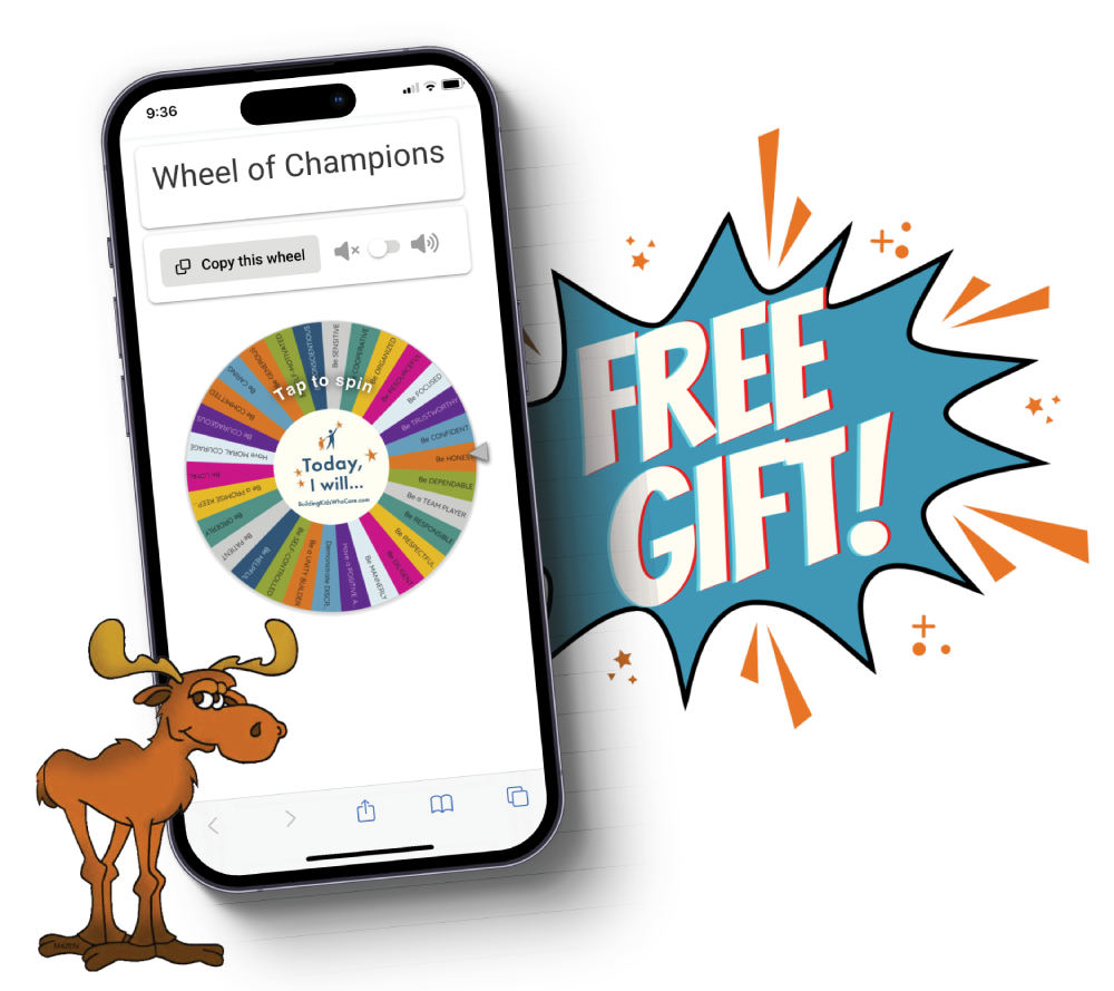Free Kids Who Care spinner gift